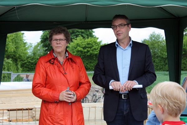 Bürgervorsteherin Reckling und Bürgermeister Ansén